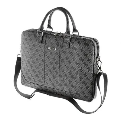 Abbildung von Guess Laptoptasche Uptown, Tasche für 13&#039;&#039; bis 15&#039;&#039; Geräte, Abnehmbarer Schulterriemen, Universal mit Multifunktionsinnentaschen, Logo Innenfutter, Grau