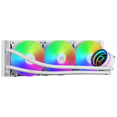 Abbildung von MARSGAMING ML ONE360 Weiß, CPU Wasserkühlung, TDP 550W, Infinity Mirror, 3 Silent FRGB Lüfter, Universal Multisocket, für Desktop