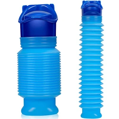 Abbildung von Urinflasche Mini Urinal 750ML Schrumpfbares Mobile Toilette für Camping Auto Reisen Stau Warteschlange