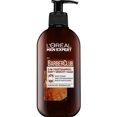 Abbildung von L&#039;Or&eacute;al Men Expert Barber Club Bart &amp; Gesichtshampoo Reinigungsschaum 200 ml