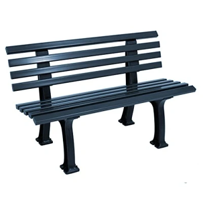 Abbildung von gartenmoebel einkauf Parkbank Ibiza 2 sitzer 120cm, Kunststoff dunkelblau
