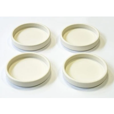 Abbildung von 4 Stück Klavieruntersetzer weiss, 70 mm