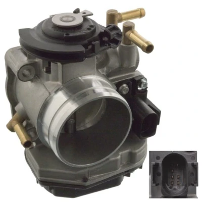 Abbildung von FEBI BILSTEIN 107029 Drosselklappe VOLKSWAGEN: Golf 4 Schrägheck, Variant, Bora Limousine, AUDI: A3 SKODA: Octavia I Schrägheck