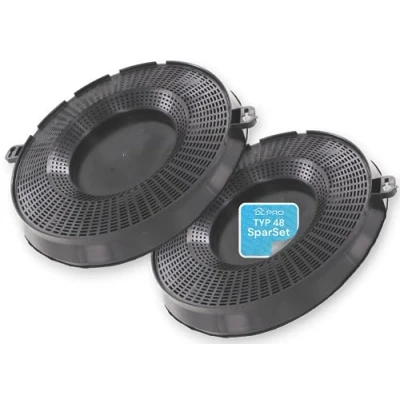 Abbildung von DL pro 2 x Kohlefilter für AEG Electrolux 9029793610 E3CFT48 EHFC48 Typ48 AMC037 Nyttig Fil 900 604.019.57 Whirlpool 484000008783 Dunstabzugshaube