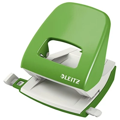 Abbildung von LEITZ Lochstanzer Bürolocher NeXXt Metall Locher hellgrün 5008 00 50 30 Blatt 80 g/m², Locht bis zu (80 g/m² Papier)