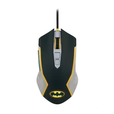 Abbildung von FRTEC Batman Edition Gaming Maus, gelbe LED Beleuchtung, Verstellbarer DPI, mit Kabel, offizielle DC Kollektion, schnelle und präzise Bewegung, konfigurierbare Seitentasten
