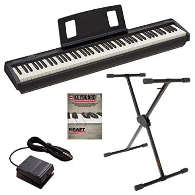 Abbildung von Roland FP 10 Digital Piano mit KS10X Keyboardständer und Unterrichtsbuch
