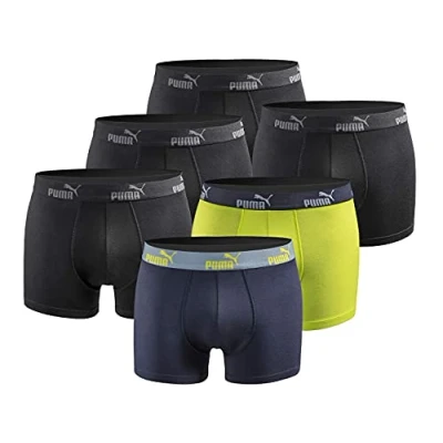 Abbildung von PUMA Herren Boxershort Limited Statement Edition 6er Pack Black Blue Lime New Gr. M