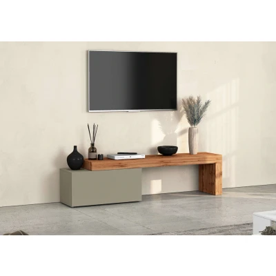 Abbildung von INOSIGN Lowboard &quot;Chronos TV Board, Schrank&quot;, (1 St., Breite verstellbar von 180 bis 260 cm), 220 cm Board,Lowboard,1 Klappe und ein L Förmiger Aufsatz