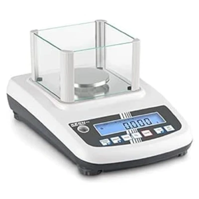 Abbildung von KERN Serie PFB Kunststoff Präzisionswaage mit Komfortabler Bedienphilosophie, 200g Wägebereich, 0,001g Ablesbarkeit, 210mm x 315mm 90mm