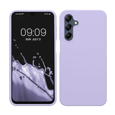 Abbildung von kwmobile Hülle kompatibel mit Samsung Galaxy A16 5G Silikon Handy Case Handyhülle weiche Oberfläche kabelloses Laden Lavendel