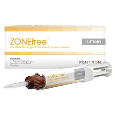 Abbildung von PENTRON ZONEfree Temporary Cement 4 g Automix Spritze, 8 Mischkanülen