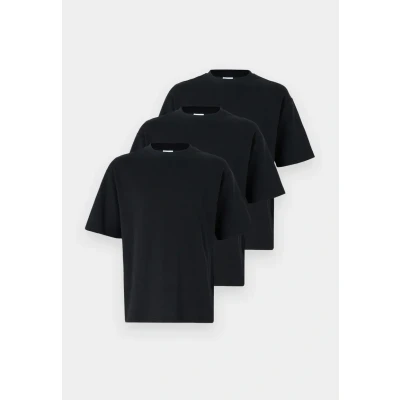 Abbildung von Selected Homme Slhlooseoscar O NECK TEE 3 PACK Tshirt basic, Herren, Größe: Small, Black