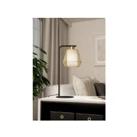 Abbildung von Eglo 900898 Tischleuchte CIUDADELA Stahl schwarz E27 1X40W L:23cm B:18cm H:50cm mit Kabelschalter