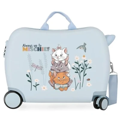Abbildung von Disney Before The Bloom Kinderkoffer, Blau, 50 x 38 20 cm, starr, ABS, seitlicher Zahlenkombinationsverschluss, 34 l, 3 kg, 4 Handgepäckträger, 50x38x20 cms