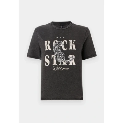 Abbildung von ONLY Onllucy Tigers Tshirt print black, Damen, Größe: XS, Black