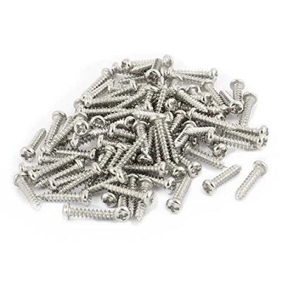 Abbildung von sourcingmap® 100 Stk M2x10mm Edelstahl Kreuzschlitz Pan runden Kopf Selbstschneidende Schrauben de