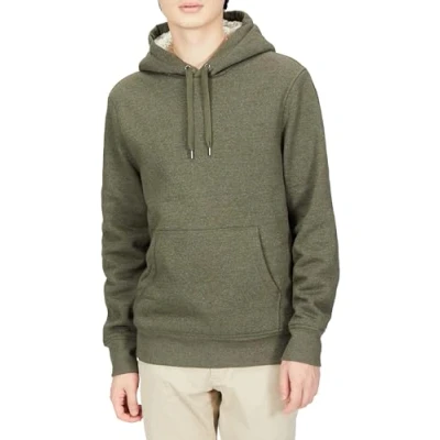 Abbildung von Amazon Essentials Herren Kapuzenpulli mit Sherpa Futter, Olivgrün, XL