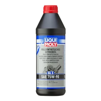 Abbildung von LIQUI MOLY Vollsynthetisches Getriebeöl (GL5) SAE 75W 90 1 L Hydrauliköl Art. Nr.: 1414, farblos
