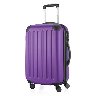 Abbildung von HAUPTSTADTKOFFER SPREE Handgepäck Hartschalen Koffer Trolley Rollkoffer Reisekoffer, 4 Doppel Rollen, 55 cm, 42 L, Aubergine