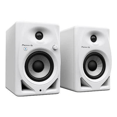Abbildung von Pioneer DJ DM 40D BT W 10,2 cm Desktop Monitor Lautsprecher mit Bluetooth, Weiß