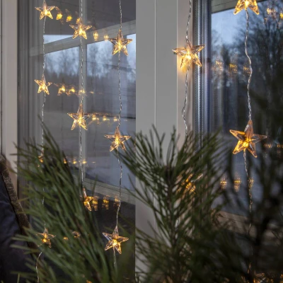Abbildung von Star TRADING LED Tischleuchte Curtain, Leuchtmittel inklusive, Extra Warmweiß