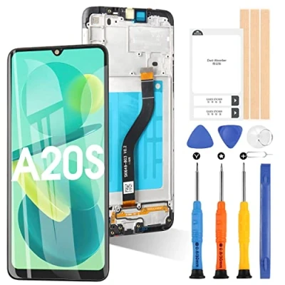 Abbildung von ARSSLY Bildschirm für Samsung Galaxy A20s/A207 LCD Display Touch Digitizer Ersatz Glasgruppe mit Werkzeugen (Schwarz Rahmen)