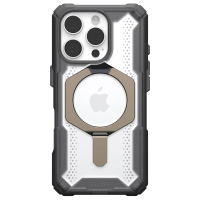 Abbildung von Apple iPhone 16 Pro Hülle MagSafe Kunststoff UAG Hard Case/Backcover Handyhülle Grau Shockproof/Stoßfest