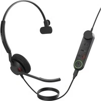 Abbildung von Jabra Engage 50 II schnurgebundenes Mono Headset mit Link Call Control, geräuschunterdrückender 3 Mic Technologie und USB C Kabel MS Teams Zertifiziert, Allen Plattformen kompatibel Schwarz