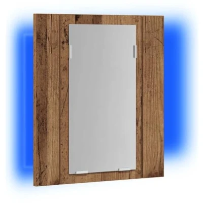 Abbildung von vidaXL LED Spiegelschrank Altholz Optik 40x12x45 cm Holzwerkstoff