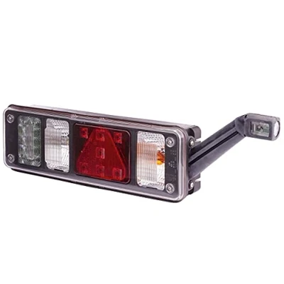 Abbildung von HELLA Heckleuchte Hybrid 24V Anbau/geschraubt ECE/ADR/GGVS/nicht SAE Lichtscheibenfarbe: glasklar Stecker: EasyConn 4 x 2/EasyConn 1 7 Male rechts 2VP 340 961 141