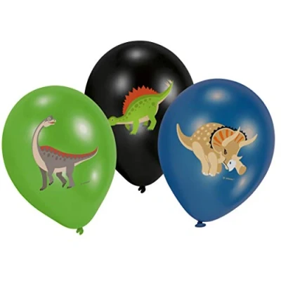 Abbildung von Luftballons Happy Dinosaurus 6 Stück