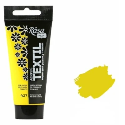 Abbildung von Krevo Art Stoffmalfarben Stofffarben Waschfest Textilfarbe hellgelb Acrylfarbe Wasserbasis 60ml Tube waschmaschinenfest zum Fixieren Intensiv deckend für helle und dunkle Stoffe