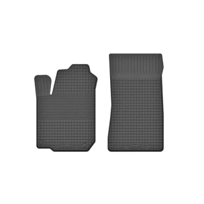 Abbildung von Gummimatten Automatten Gummifussmatten Gummi Fußmatten für Renault Twingo II Bj. 2007 2014 VORNE Fahrer und Beifahrermatte U_EX