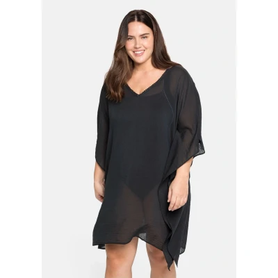 Abbildung von Sheego Strandaccessoire, Damen, Größe: 44/46, Schwarz
