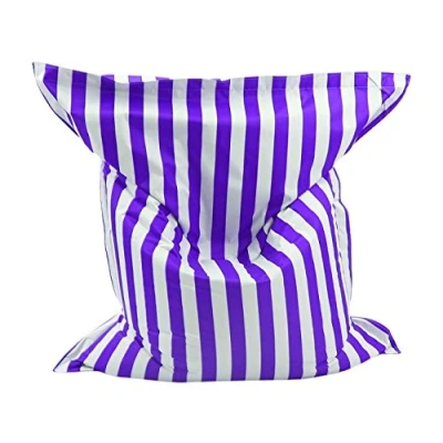 Abbildung von Mesana S 10077/23 Premium Outdoor Riesensitzsack MR. Big mit Innensack und üppiger Füllung, 140 x 180 cm, Blockstreifen lila