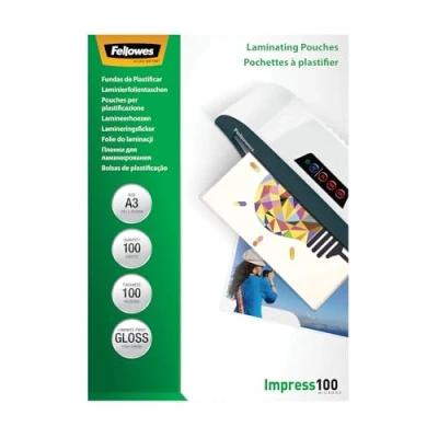 Abbildung von Fellowes Laminierfolien A3, 100 Mikron (2 x mic), glänzend, Stück