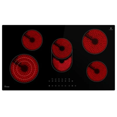 Abbildung von KKT KOLBE Elektro Kochfeld KK9005RL, Herdplatte / 90 cm Kochmulde 9 Stufen 5 Zonen Triple Zone