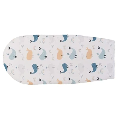 Abbildung von ULLENBOOM ® Einlage für Babynestchen 35 x 75 cm Wale (Made in EU) bequeme Polsterung das (Cocoon), aus Baumwolle &amp; Polyester, bis 30 C waschbar