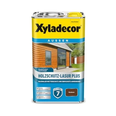 Abbildung von Xyladecor Holzschutz Lasur Plus, 2,5L, Nussbaum
