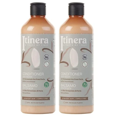 Abbildung von ITINERA Haarspülung mit fermentiertem Reiswasser, 95% natürliche Inhaltsstoffe, 370 ml 2 stück