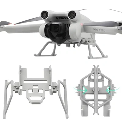 Abbildung von Tosiicop Mini 3 Pro Landefüße Fahrwerk for DJI 3, Drone Zubehör Landegestell Erweiterte Drohnen Kit Schnelle Veröffentlichung Foldable Landing Gear