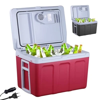 Abbildung von Arebos Elektrische Kühlbox 40L, Mobil Kühlschrank ECO Modus, Kühlen &amp; Warmhalten
