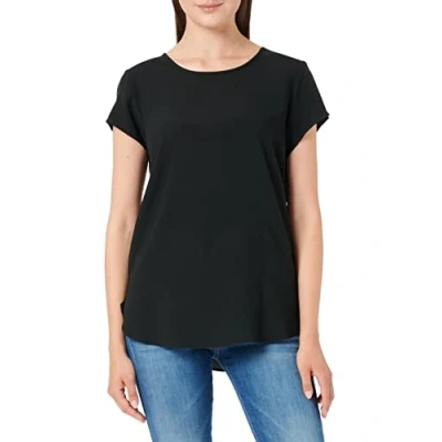 Abbildung von VERO MODA Damen Boca SS TOP T Shirt, Schwarz (Black), 38 (M)