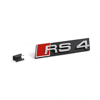 Abbildung von Audi 8D9853736A2ZZ Schriftzug RS4 Kühlergrill Emblem Logo Grill Tuning Clip chrom