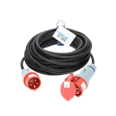 Abbildung von KALLE DAS KABEL CEE Verlängerungskabel Gummi H07RN F 5G 1,5mm² 400V 16 A 15 Meter