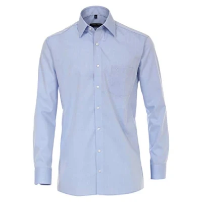 Abbildung von CASAMODA Comfort Fit Hemd Langarm New Kent Kragen Popeline hellblau Gr. 41