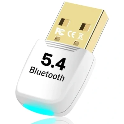 Abbildung von Bluetooth Adapter 5.4 für PC, USB Dongle, EDR Wireless Senderempfänger Laptop, Headset Tastatur Maus Stereo Kompatibel Windows 11/10/8.1/7 (BT542 1)