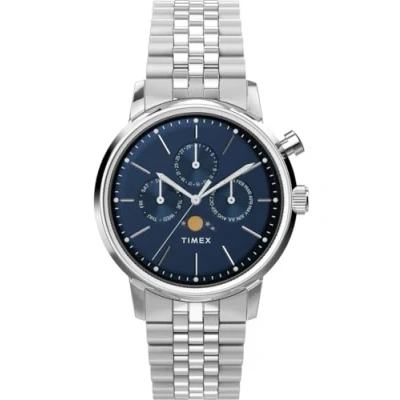 Abbildung von Timex Herren Multi Zifferblatt Armbanduhr Marlin Moonphase