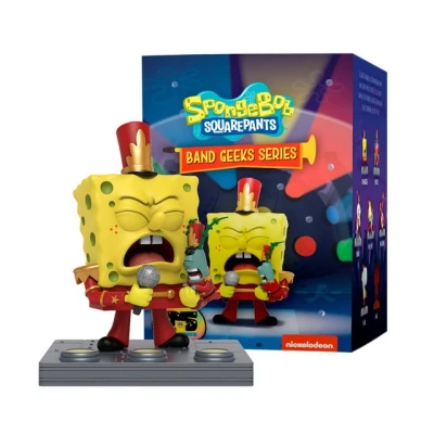 Abbildung von Sponge Bob Sammelfigur Mighty Jaxx Spongebob Squarepants Band Geeks, eine Packung enthält zufällige Figur